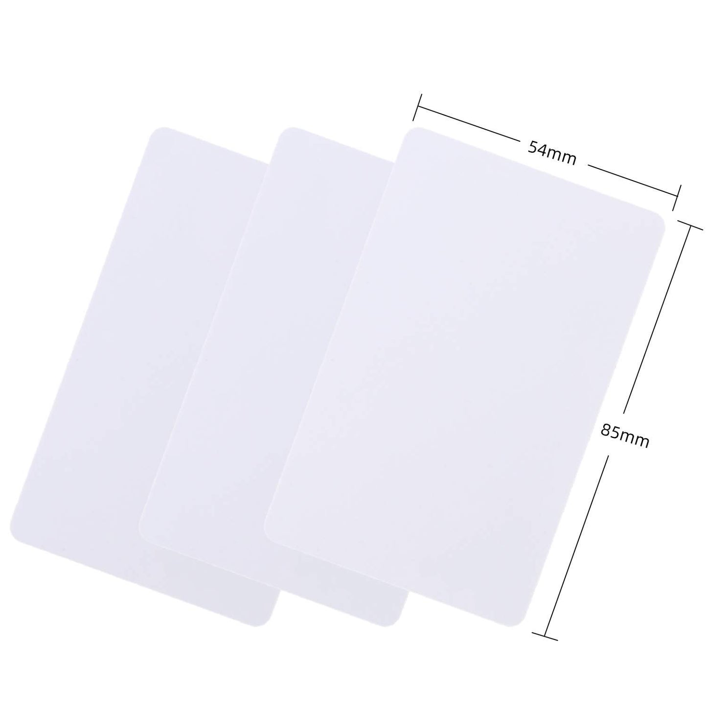 500 Pack Not NFC Blank PVC Cards - Premium Identity Card for ID Badge Printers Graphic Quality White Plastic CR80 30 Mil CR8030 Compatible with Most Photo ID Badge Printers (500)