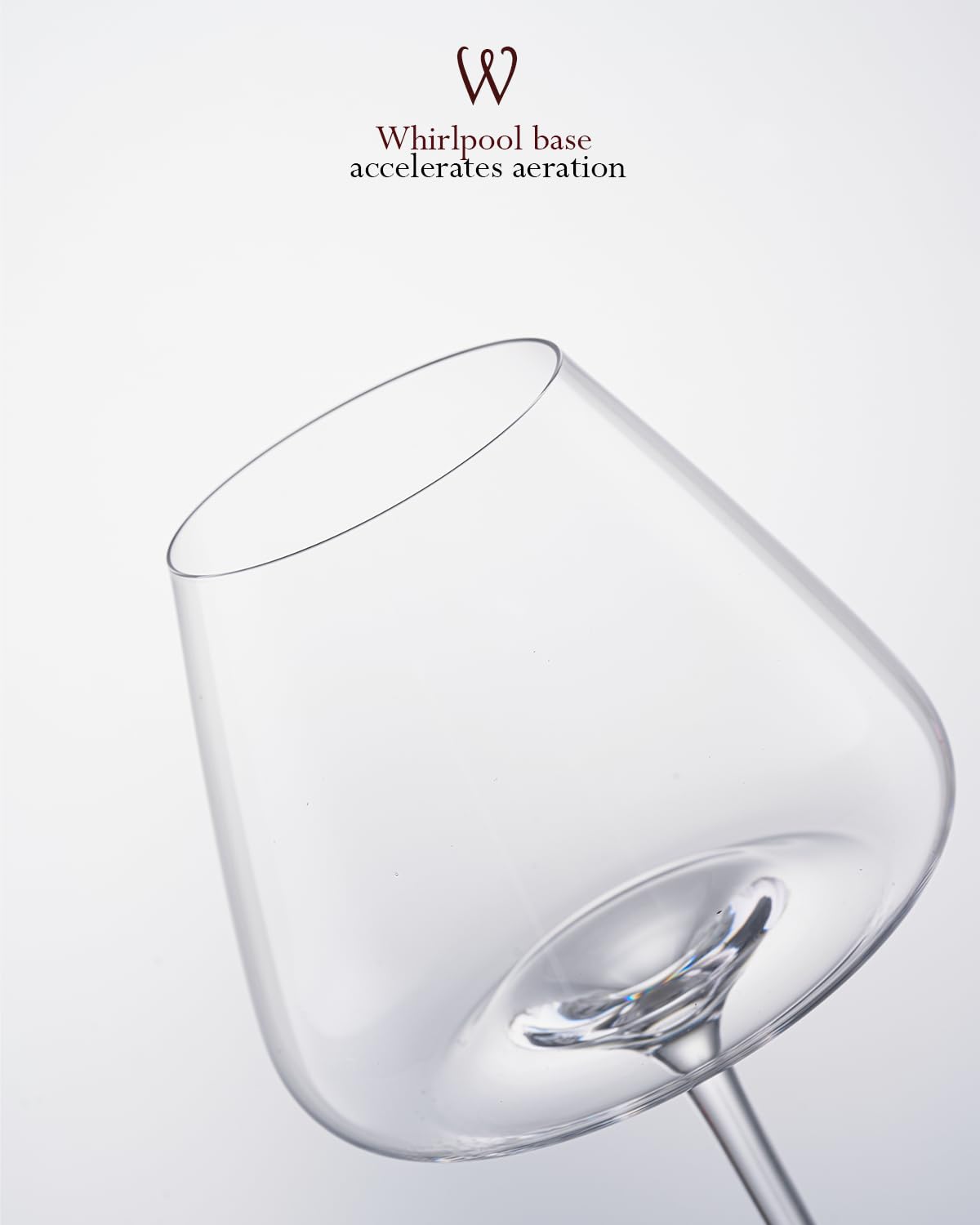 iridisenti Hand-Blown 23.5OZ Crystal Wine Glasses Set of 4 for Pinot Noir, Burgundy, Bordeaux, Large Lead-Free Crystal Glasses with Unique Bottom Design for Red, White Wine, Big Oversized Glasses