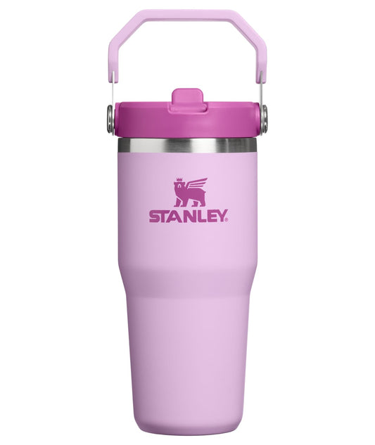 STANLEY IceFlow 2.0 Flip Straw Tumbler with Handle 14 oz | Twist On Lid and Flip Up Straw | Leakproof Water Bottle | Insulated Stainless Steel | BPA-Free | Soft Orchid