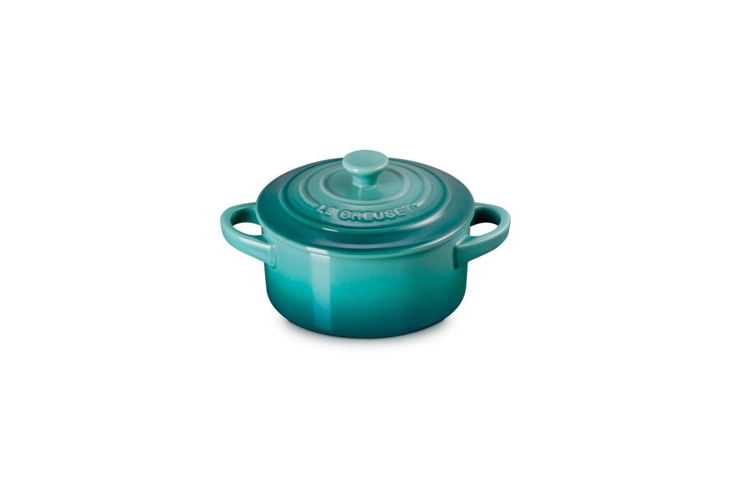 Le Creuset Stoneware Mini Round Cocotte, 8 oz., Riviera