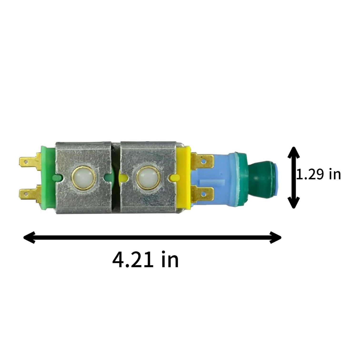[W10349187 Valve OEM Mania] WPW10349187 K-77699 NEW Produced for Refrigerator Water Solenoid Valve W11043013 W10349187 W10913947 AP6020095 AP6041509 PS11753408 PS11775241 WPW10349187
