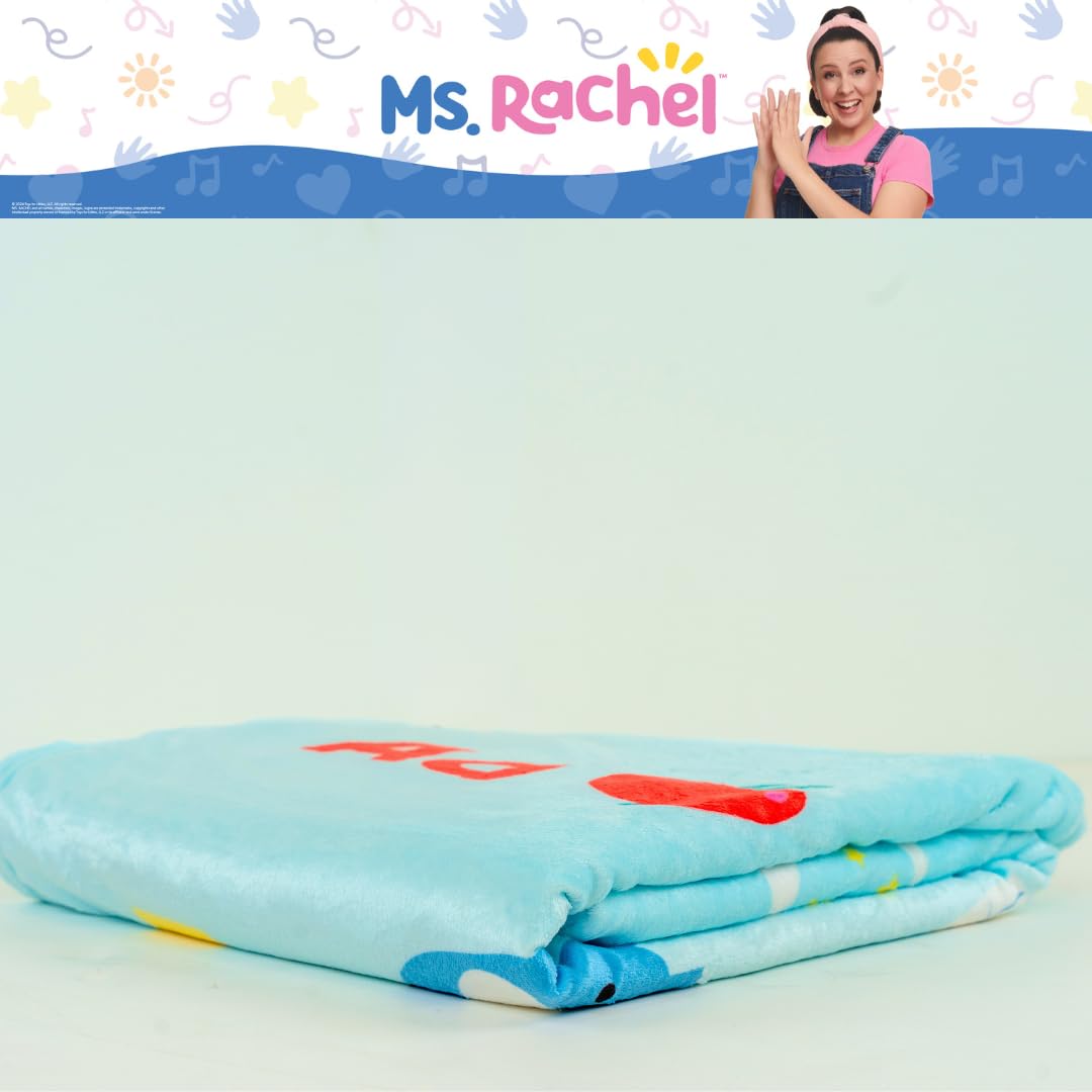 Ms. Rachel Educational Adventures Bedding Super Soft Cozy Throw Blanket, 62 in x 90 in, (Officially Licensed Product) by Franco Kids