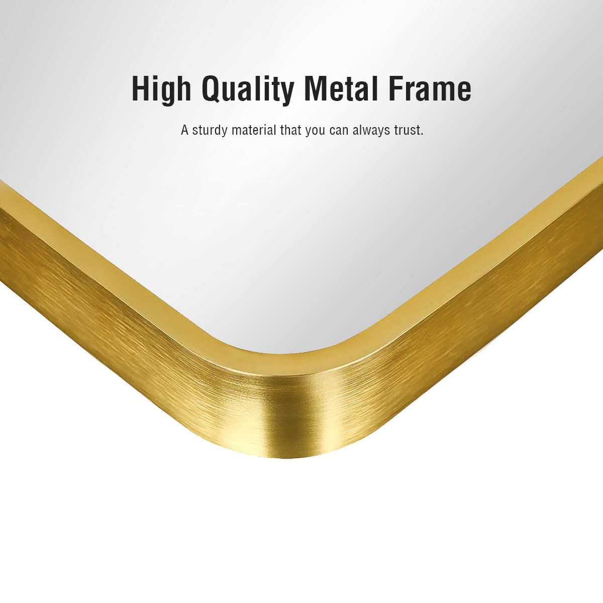 ITSRG Floor Mirror, Full Length Mirror with Stand, Arched Wall Mirror, Gold Floor Mirror Freestanding, Wall Mounted Mirror for Bedroom Living Room, Gold