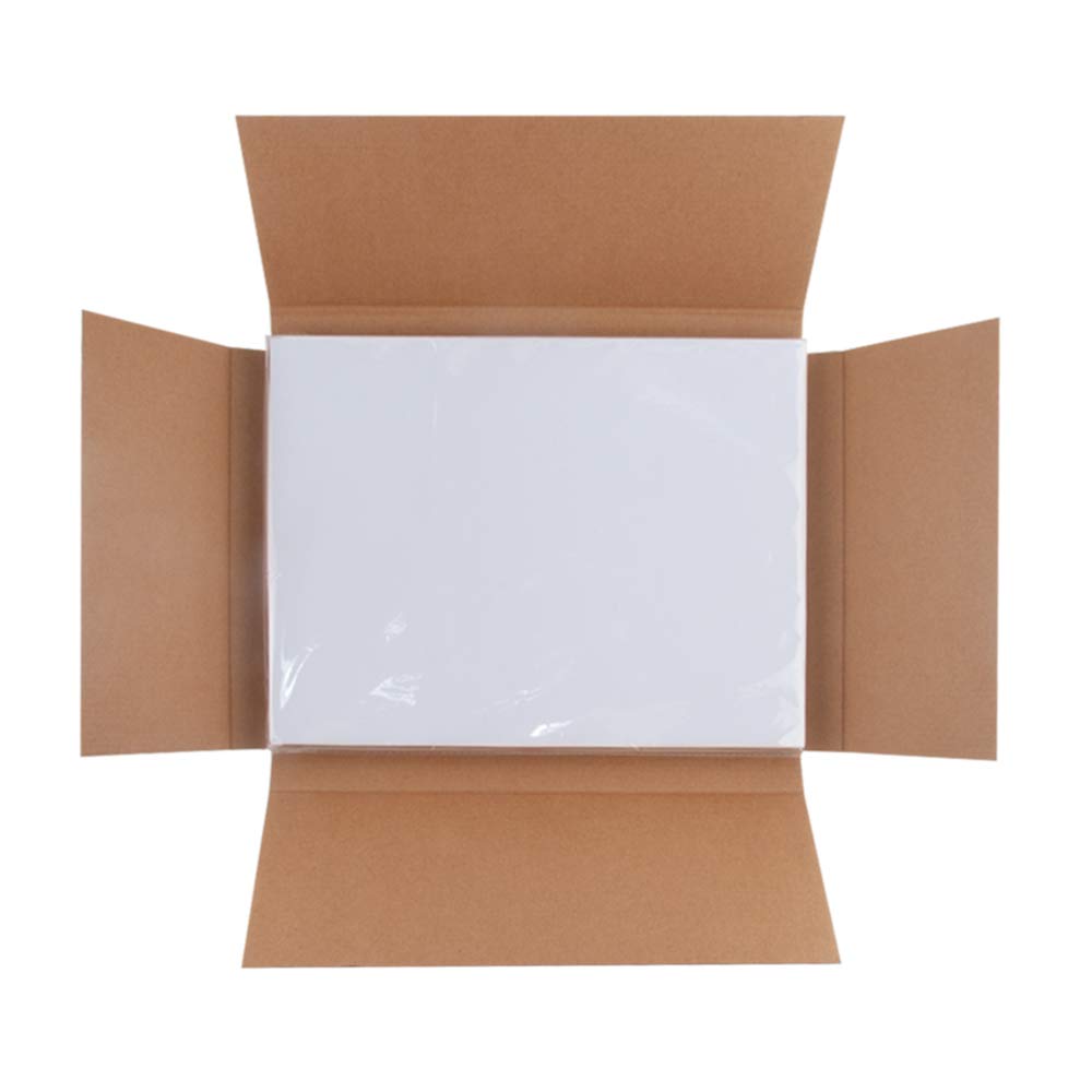 L LIKED 500 Sheet 8.5 x 11 Full Sheet Label, Matte, White Sticker Paper for Laser & Inkjet, Strong Adhesive (500 PCS)