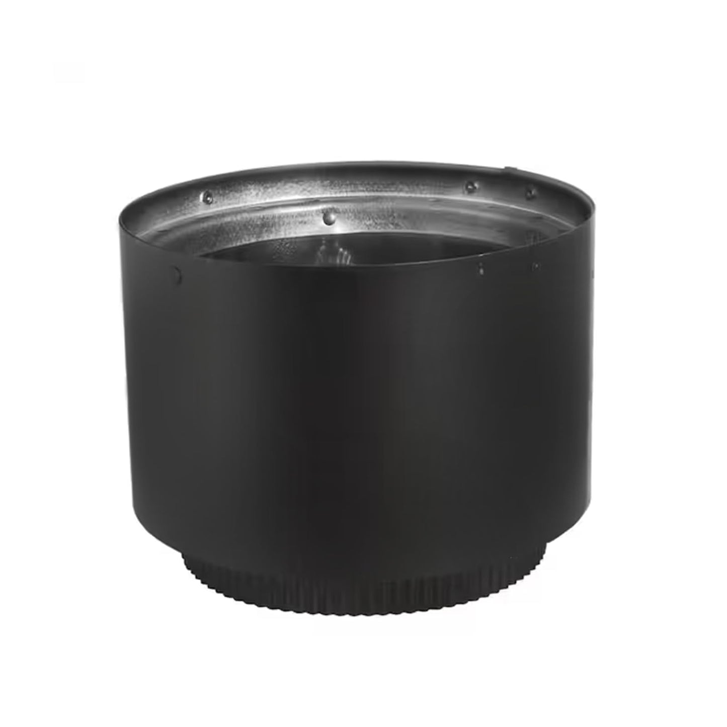 6 Inch Double Wall Stove Top Connecting Adapter for DVL 6DVL-AD Stove Collar Adapter,Black