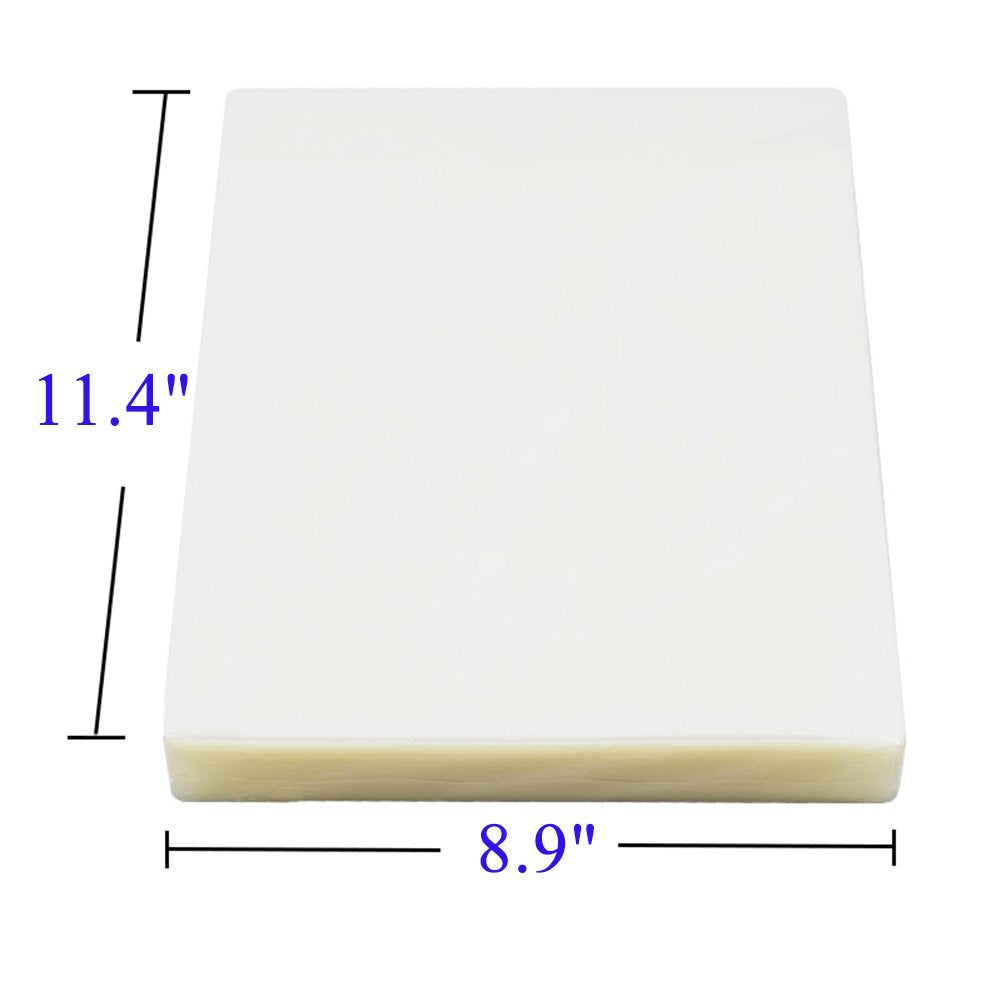Immuson Thermal Laminating Pouches 8.9 x 11.4, 3Mil Thickness, Crystal Clear Finish, 500 Pack