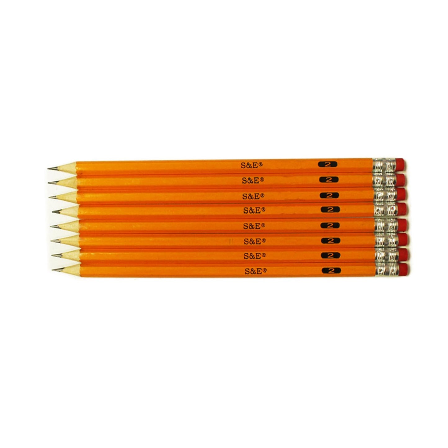 S & E TEACHER'S EDITION Woodcased #2 Pencils, Pre-sharpened, Yellow Pencils with Erasers #2 HB Lead Bulk Box No. 2, Back to school, 600 Count