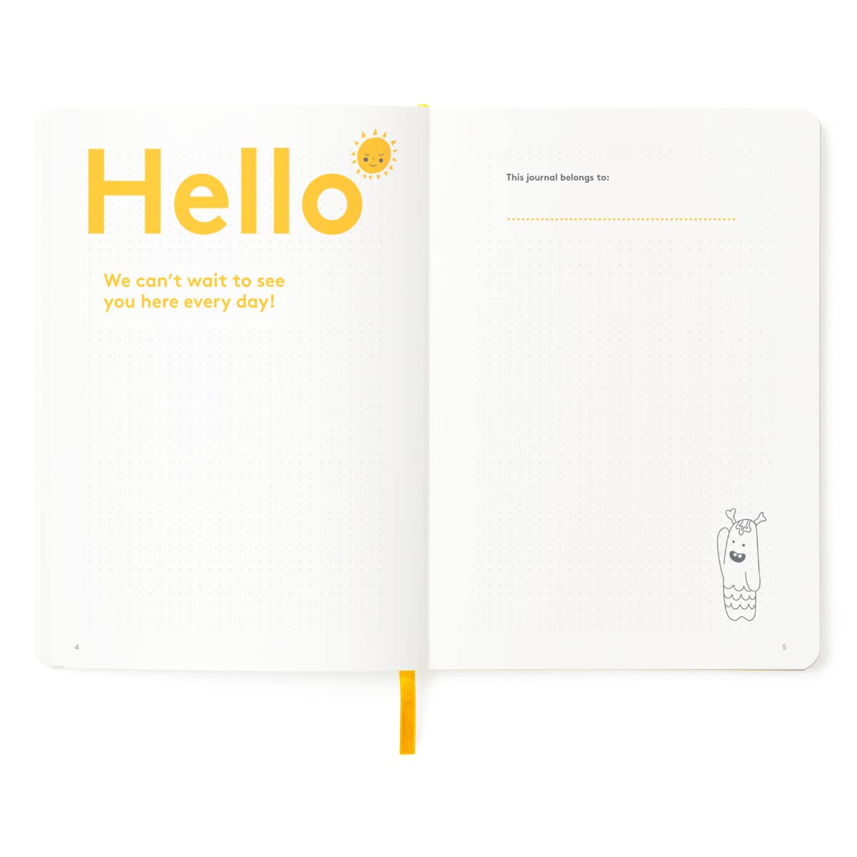HappyMe - Adult Growth Journal, Wellness Notebook with 180 Pages, Daily Prompts for Gratitude, Positivity, Self-Discovery, Reflection, and Affirmations, Ideal for Ages 18+, in English (US), (Yellow)