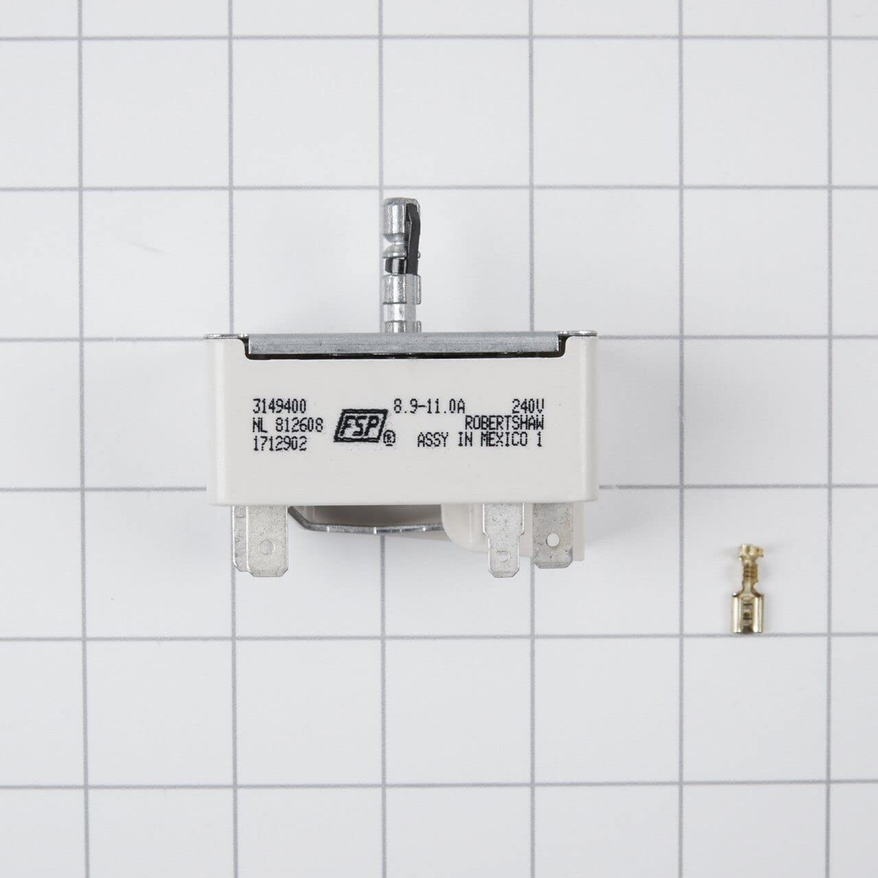 Whirlpool WP3149400 Genuine OEM Range Surface Burner Control Switch Replacement Part - Replaces W10295573, 99989662, 311858, and more