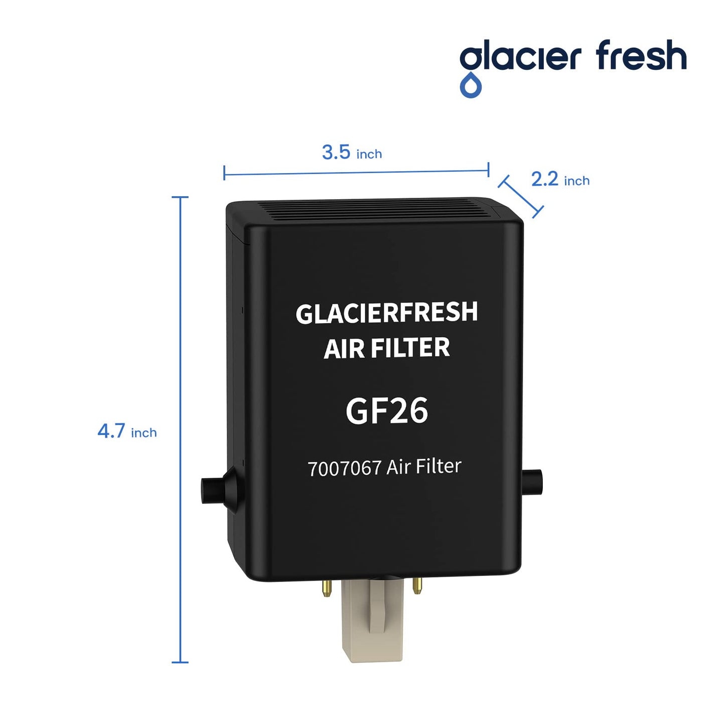 GLACIER FRESH Replacement for Sub-Zero Refrigerator Air Purification Cartridge 7042798, 7007076, 7007067 Air Filter (1 Pack)