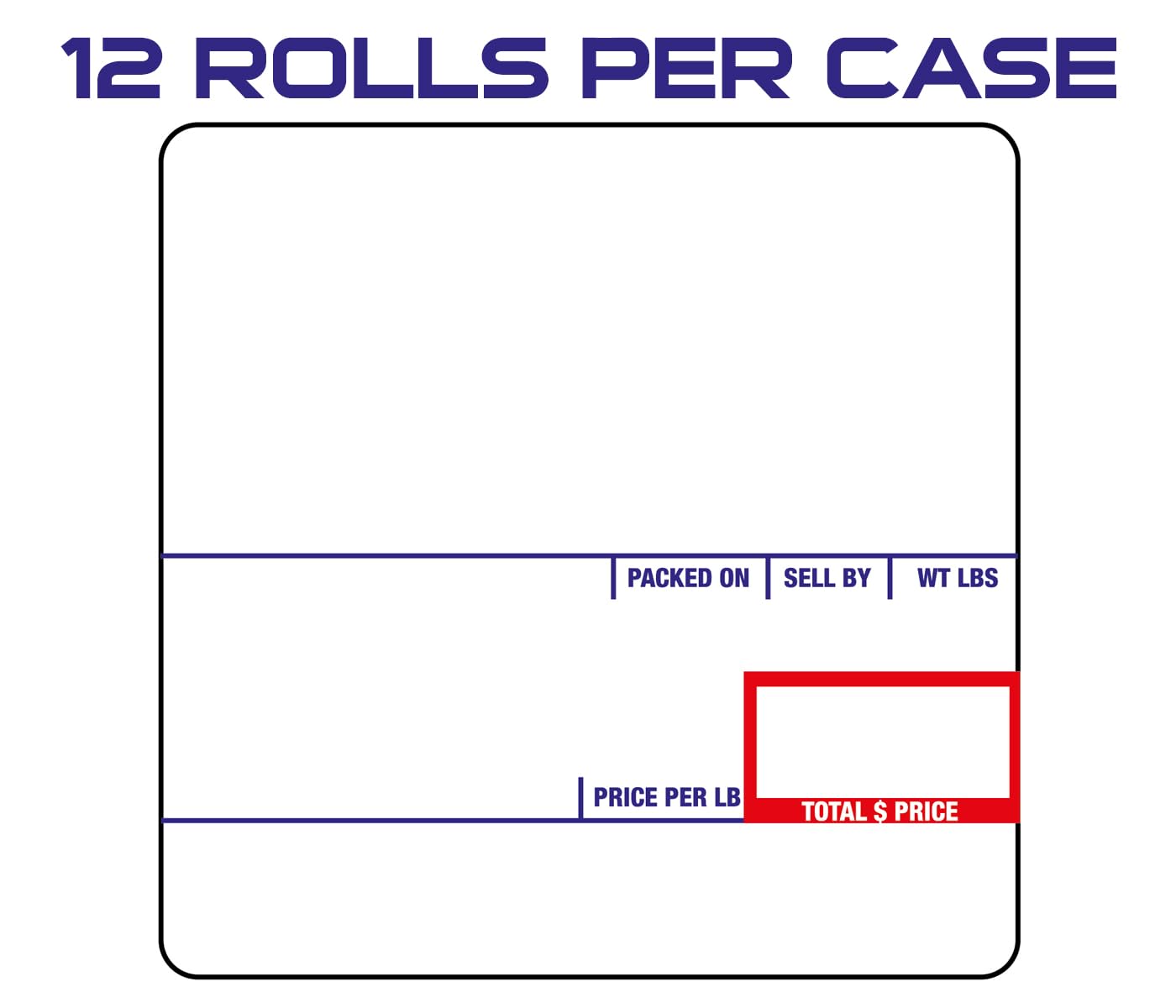 CEPRICO - CĀS 8020 Scale Labels | 12 Rolls for CĀS Scales | CĀS lst-8020 Printing Scale Label | Quality for CĀS Digital Scale | UPC Incredient | CĀS lp 1000 | 58 x 60 mm | 500 Labels for Scales