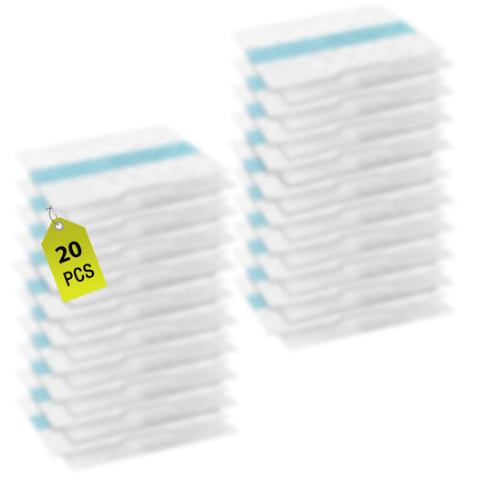 20 Pack VACMOP Disposable Hard Floor Vacuum and Mop Pad Refills for Shark Pro VM252 VM251 VM250 VM200 VC205 QM250 VM190 VM200P12 VMP30 Vacuum Cleaner Replacement Parts