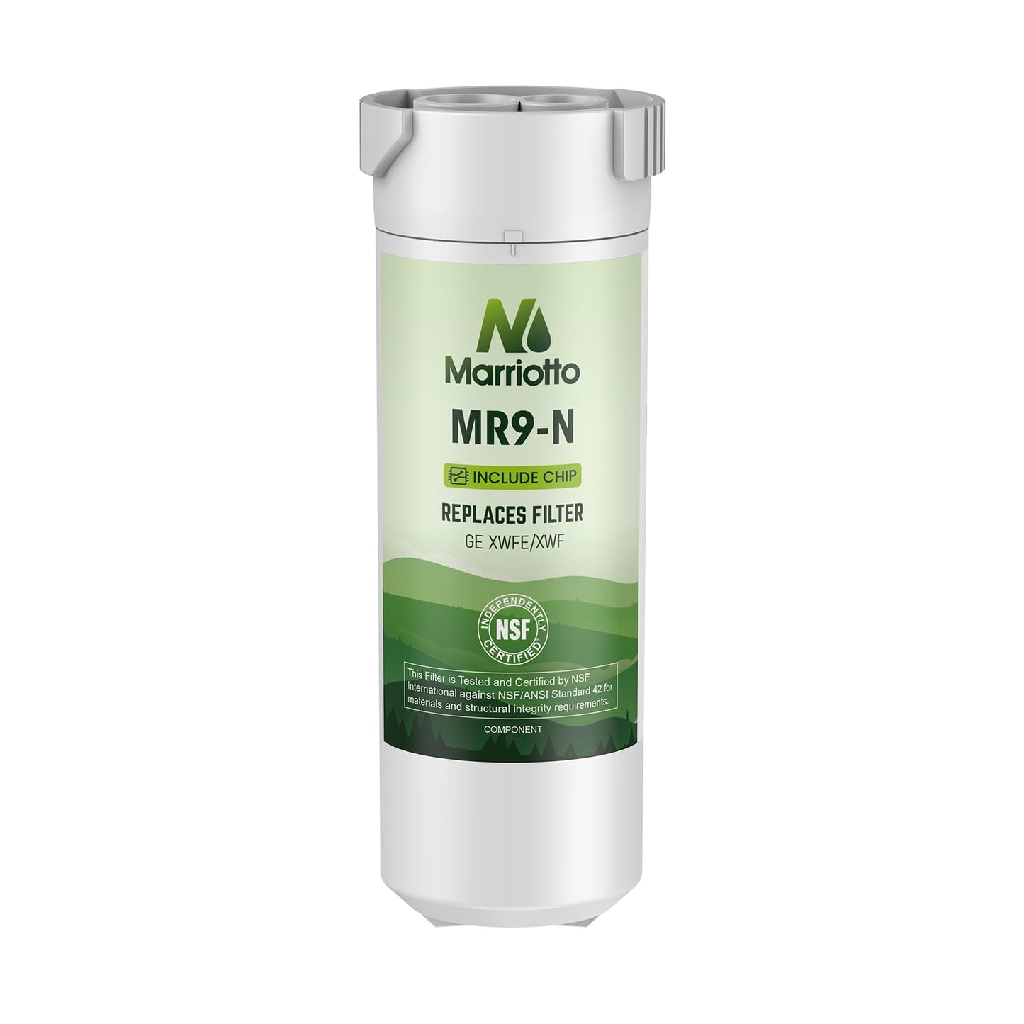 MARRIOTTO Water Filter Compatible with XWFE (Built-in CHIP), Replacement for GE XWFE, XWF Refrigerator Water Filter Pack of 1