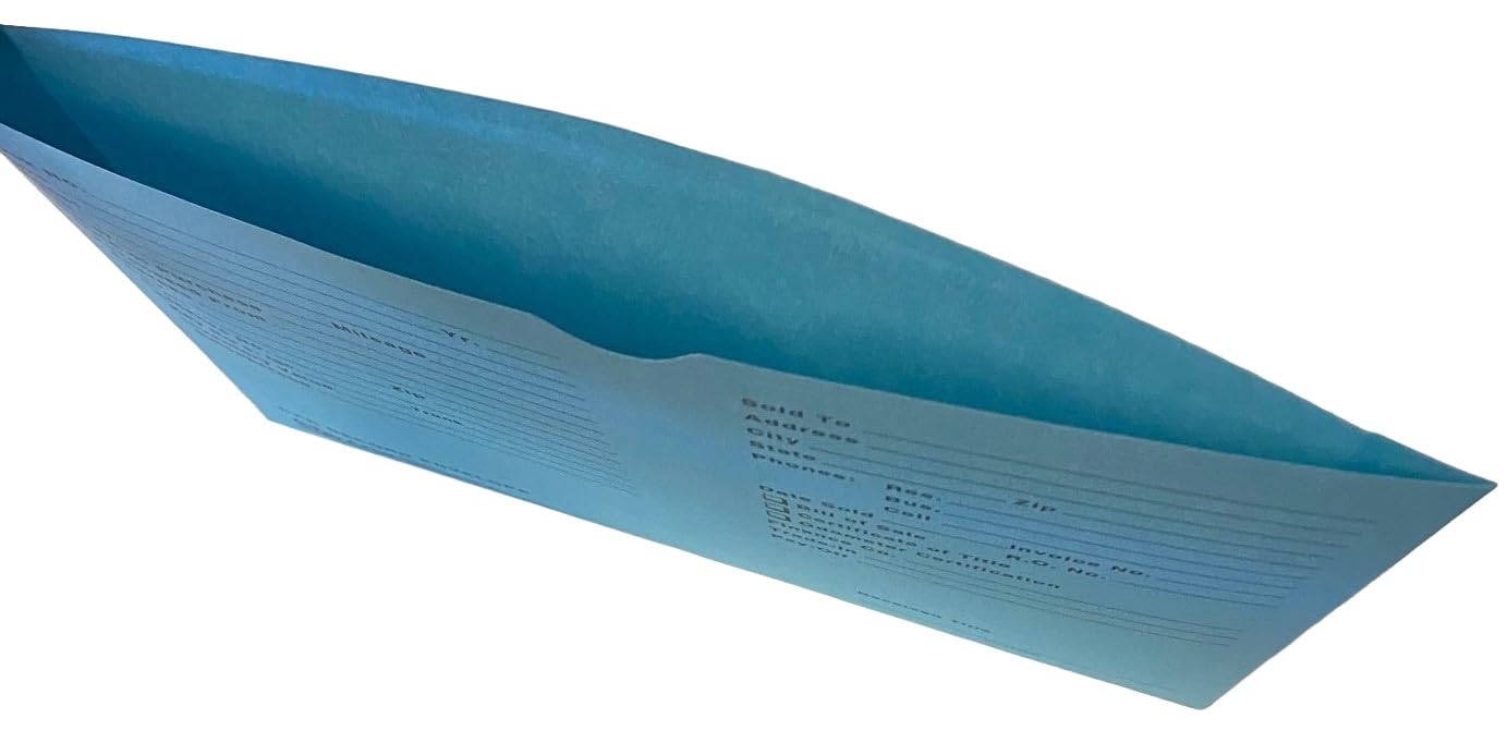 A Plus Car Record Envelope #19 Vehicle Dealer Jackets, 100 Quantity, Blue (P15)