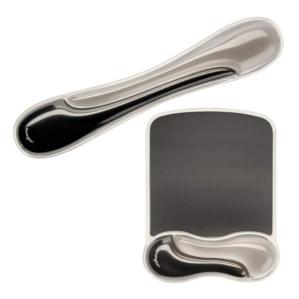 Kensington Mousepad and Wrist Rest, Practical, Gel pillow, 11-2/5"Wx17-7/10"Lx1-7/10"H,GY (KMW52500) Each, Gray
