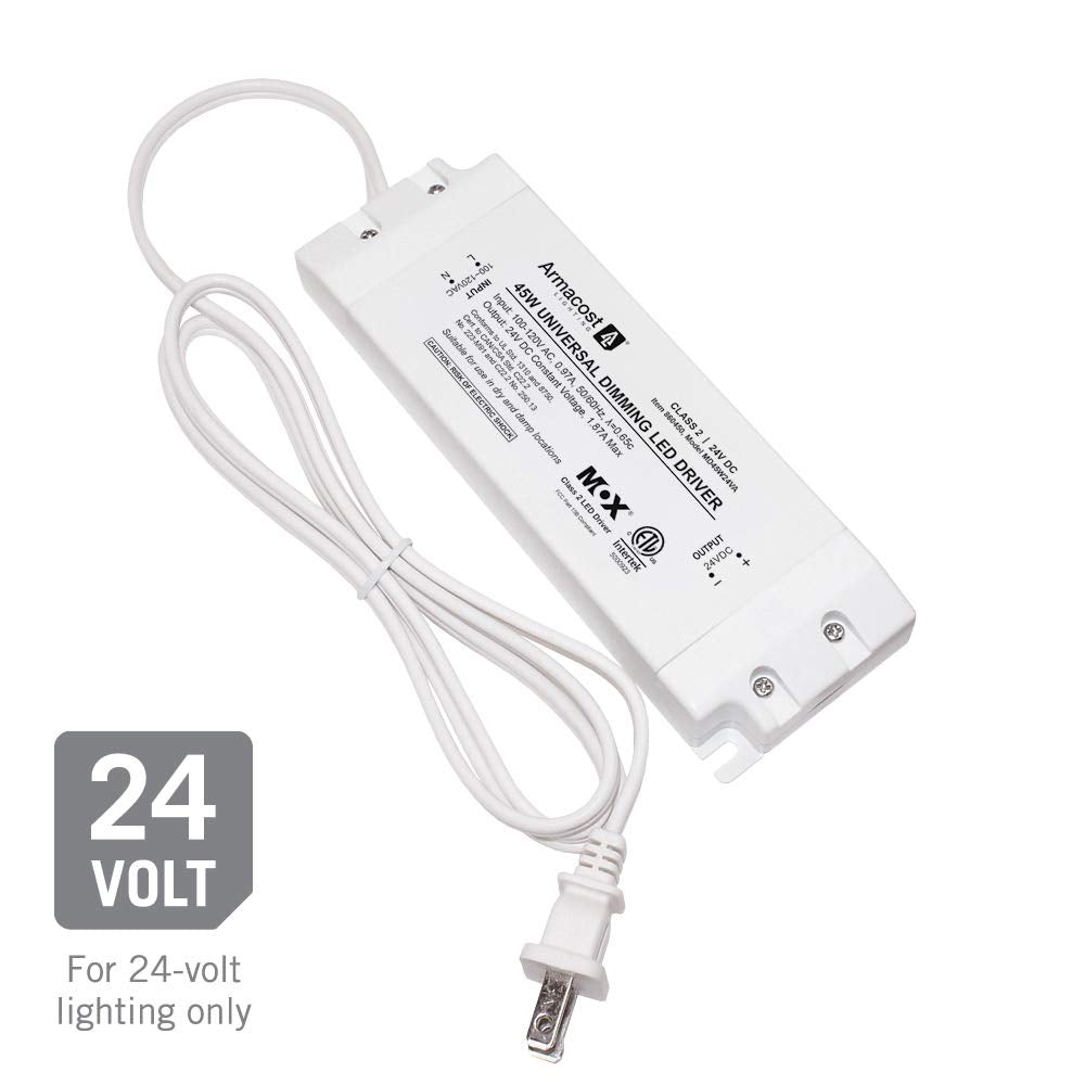 Armacost Lighting 45-Watt Universal Dimmable 24V DC LED Driver TRIAC 860450