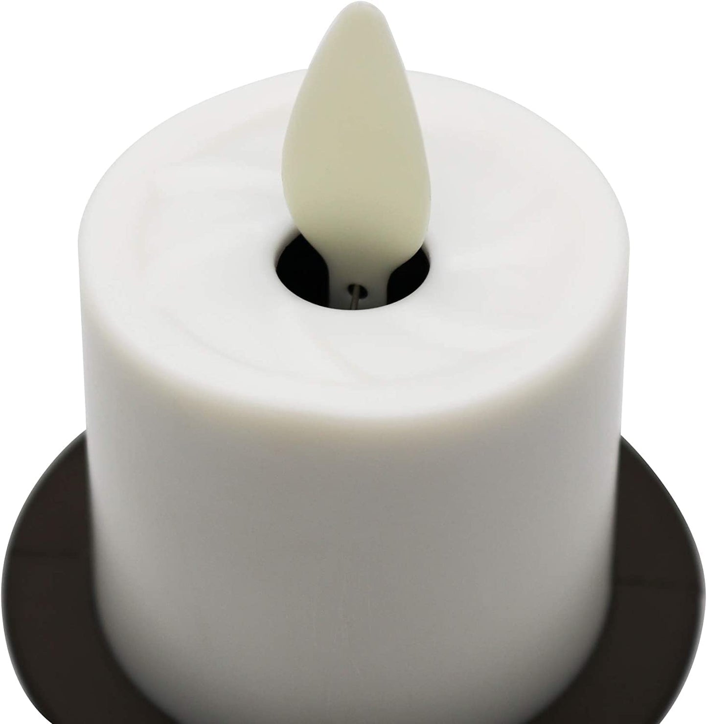 Luminara Flameless Candle Nightlight w/Dusk to Dawn Light Dark Auto Sensor, Bronze Wall Plug Indoor Night LED Light w/Real-Flame Effect Technology, Bathroom Bedroom Hallway, No Remote Needed