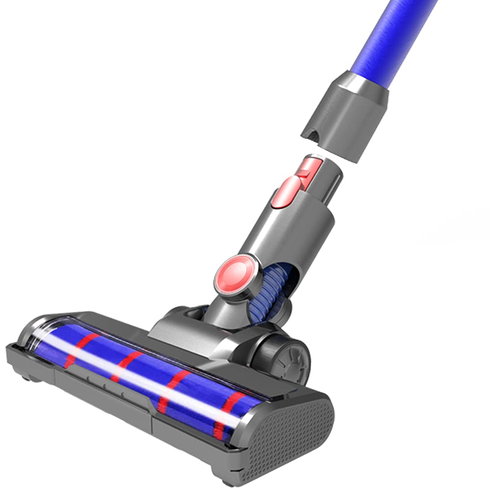 Viluona Vacuum Soft Roller Brush Head Replacement for Dyson V7 V8 V10 V11 V15 Hardwood Floor Attachment with 4 LED Lights [v10 Slim, v12, sv18, Ball Series Not Compatible]