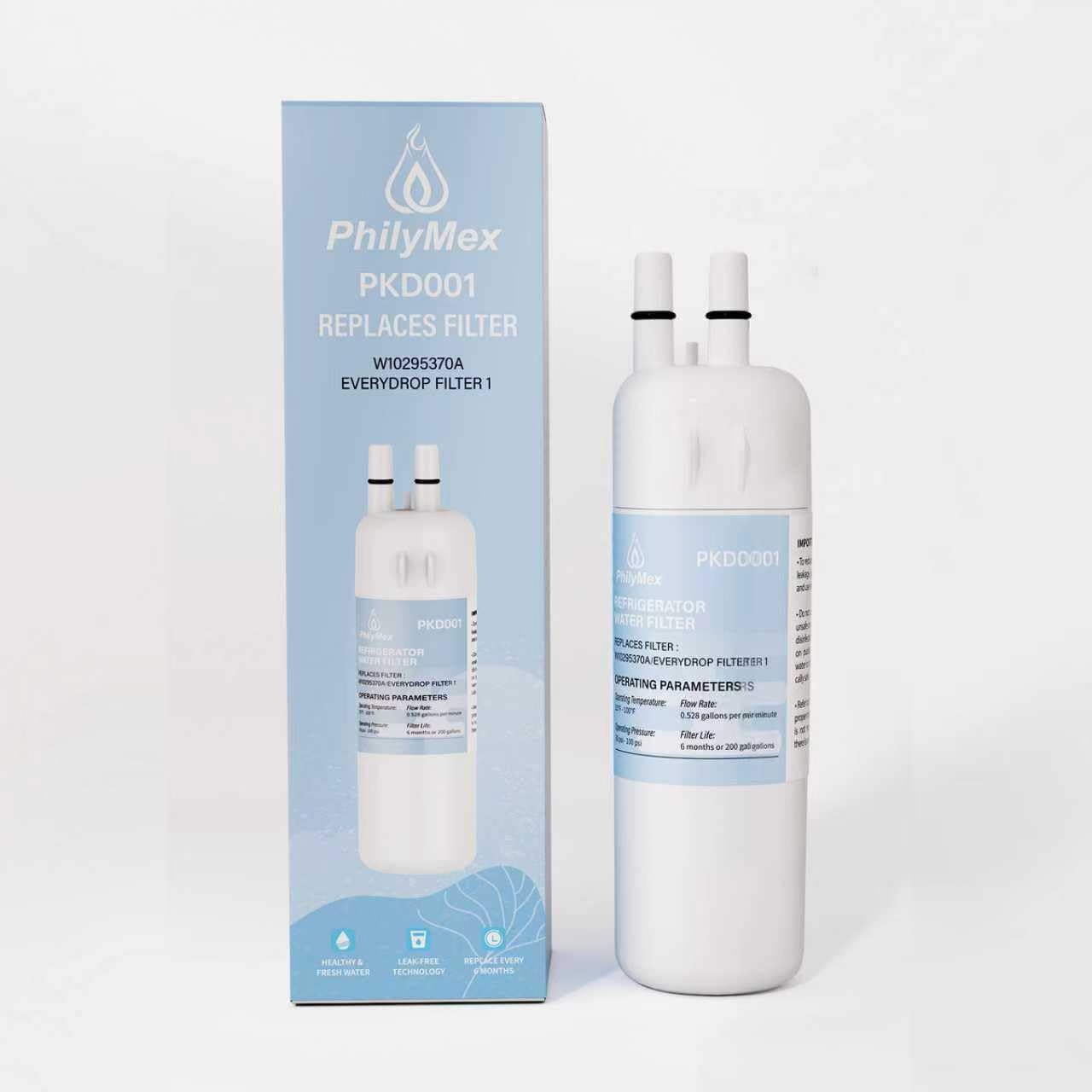 Water filter for WRS315SDHZ02, WRS325FDAM04, WRS571CIHZ01, WRS555SIHZ06, WRS325FDAW04, WSF26C3EXF01, WRS325SDHZ00 Replacement-3PK