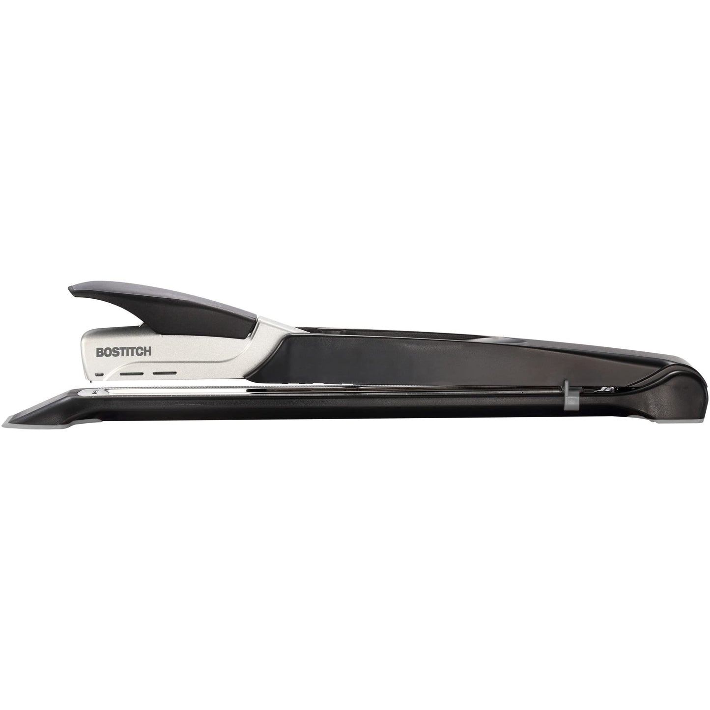 Bostitch Office Booklet Stapler - One Finger, No Effort, Spring Powered, Long Reach Stapler - Silver (1610)