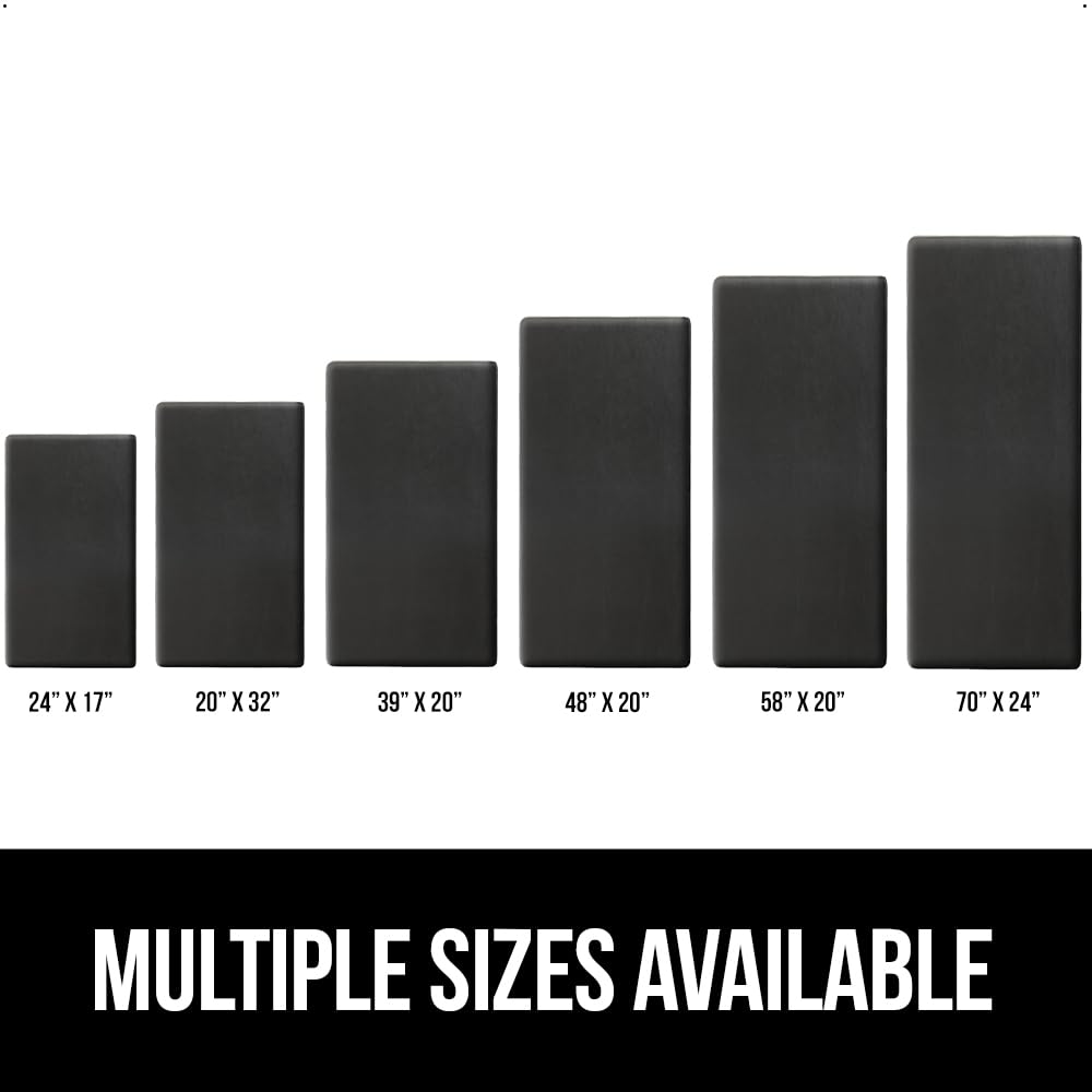 GORILLA GRIP Comfortable Cushioned Kitchen Mats for Floor, Waterproof Stain Resistant Top, 3/4 Inch Thick Ergonomic Standing Desk Anti Fatigue Mat, Supports Ankles and Feet, 17x24, Black
