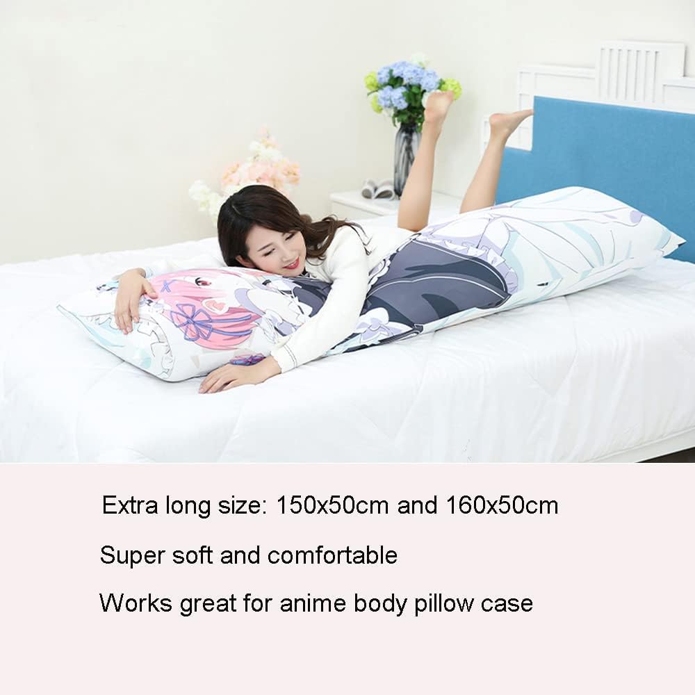 Zituop Dakimakura Pillow 150x50cm 20x60 inch Body Pillow Insert, Cloud-Soft PP Cotton Filling, Large Body Pillow Stuffer for Anime Pillowcase
