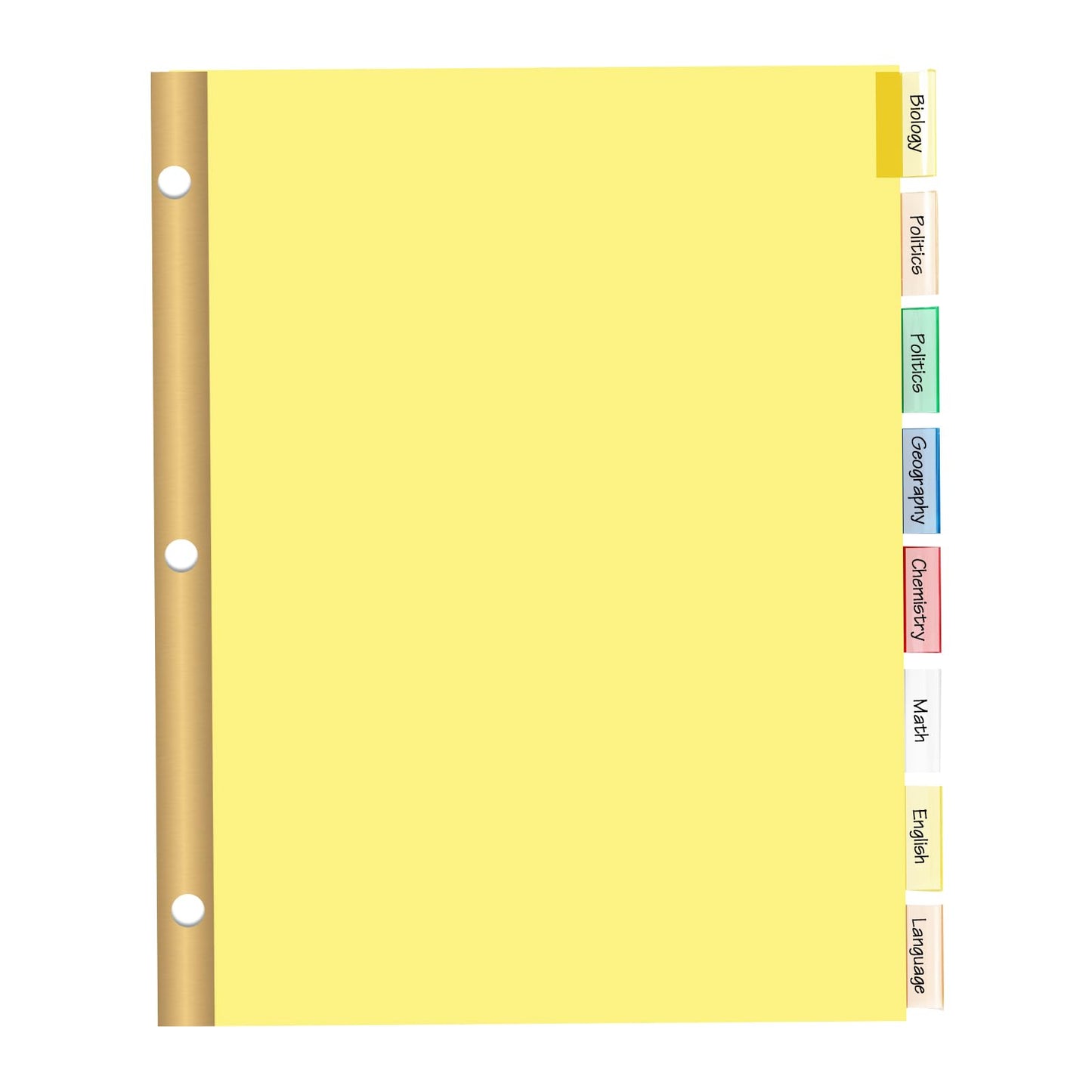 Binder Divider, PANDRI 200 Pack Binder Index Dividers with 8 Tabs and Sticky Notes, Letter Size Paper Binder Divider for School Office Home Business