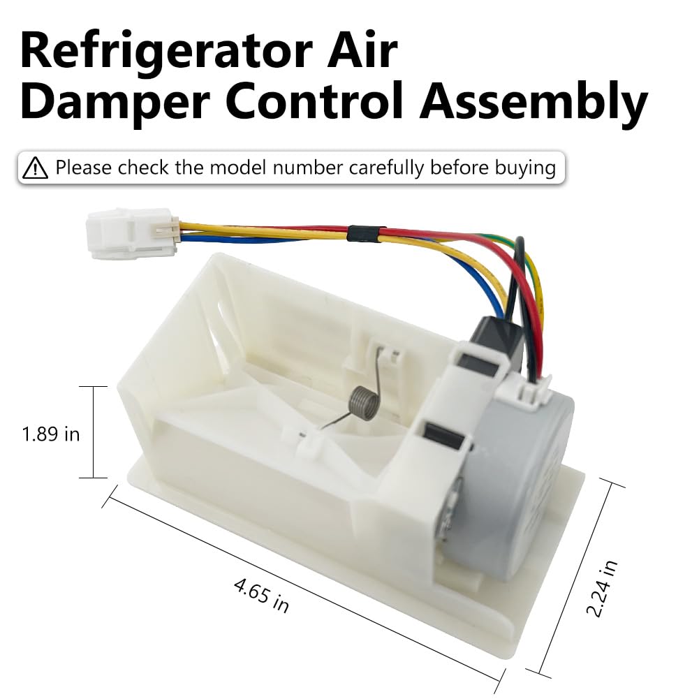 GYOFFULL WPW10196393 Refrigerator Air Damper Control Assembly Compatible with Whirlpool Refrigerator Replaces W10196393 102692