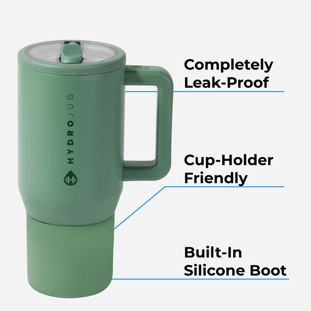 HydroJug Kids - 20 oz Insulated Kids Water Bottle with Flip Straw & Handle | Leak-Proof & Durable | Perfect for School, Sports, Lunch, Travel & Camp, Pink Sand