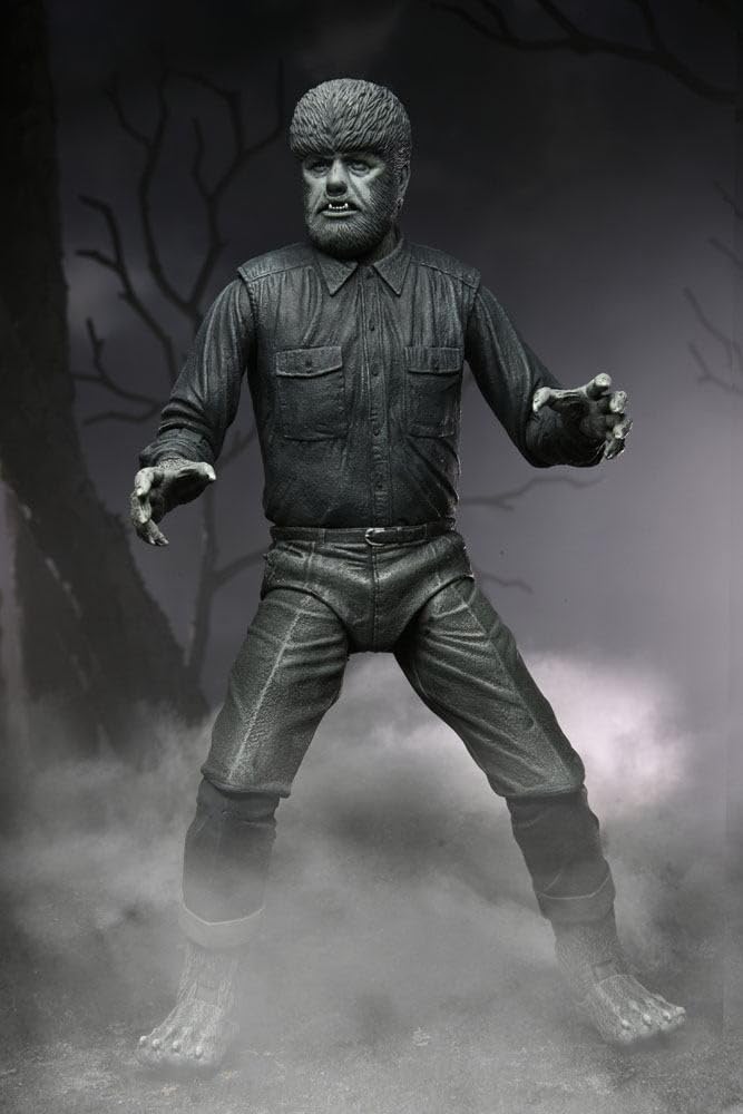 NECA - Universal Monsters Ultimate Wolf Man B&W 7" Figure