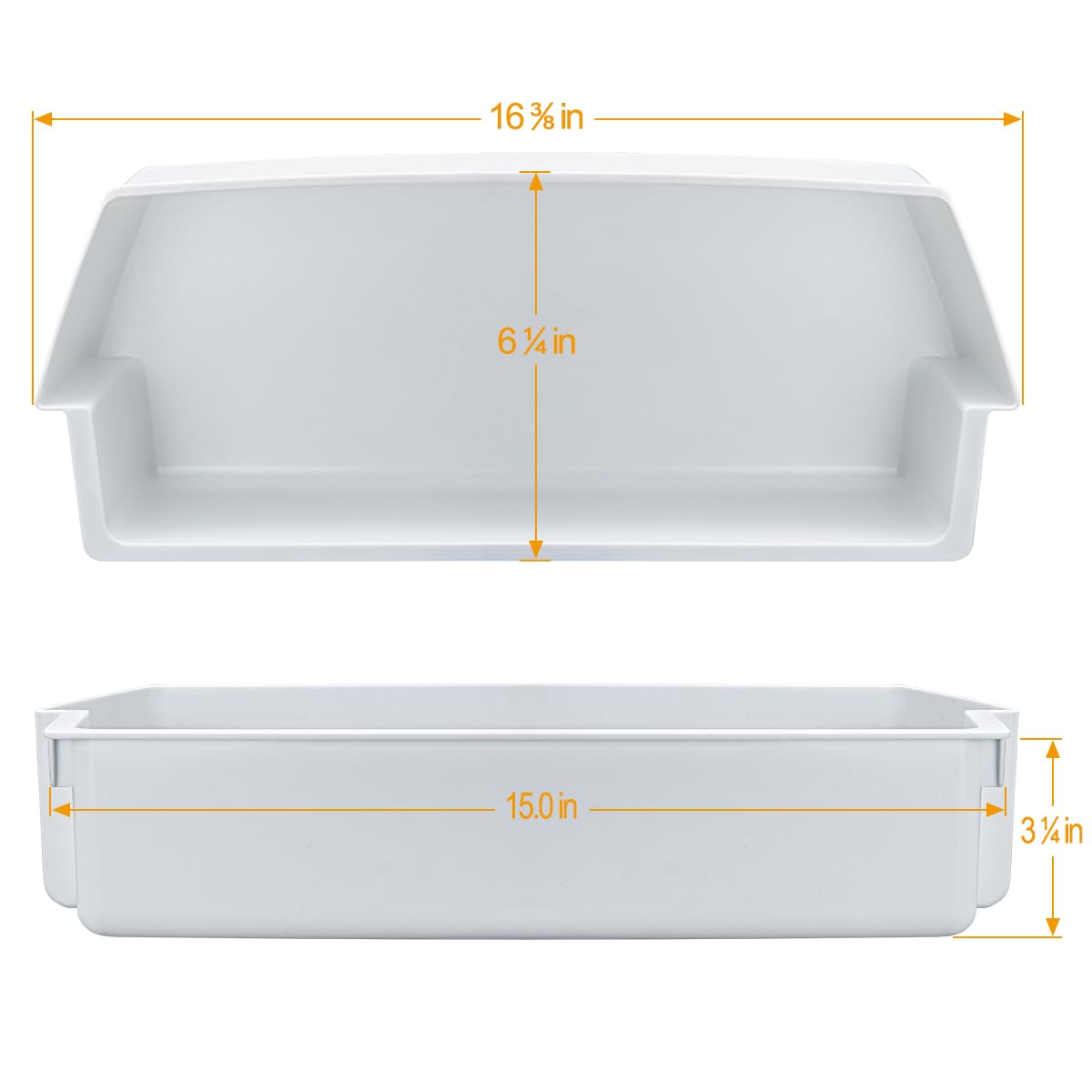 2187172 Refrigerator Door Shelf Bin by SupHomie - Compatible with Whirlpool Amana Kenmore Replaces WP2187172 PS328468 AP6006028 2187194K (3 Pack)
