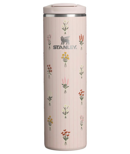STANLEY Transit Flip Top Mug | Leakproof Travel Coffee Mug | Lightweight Insulated Stainless Steel | Dishwasher Safe | Perfect Mother’s Day Gift | BPA-Free | 16 oz | Rose Quartz Bouquets