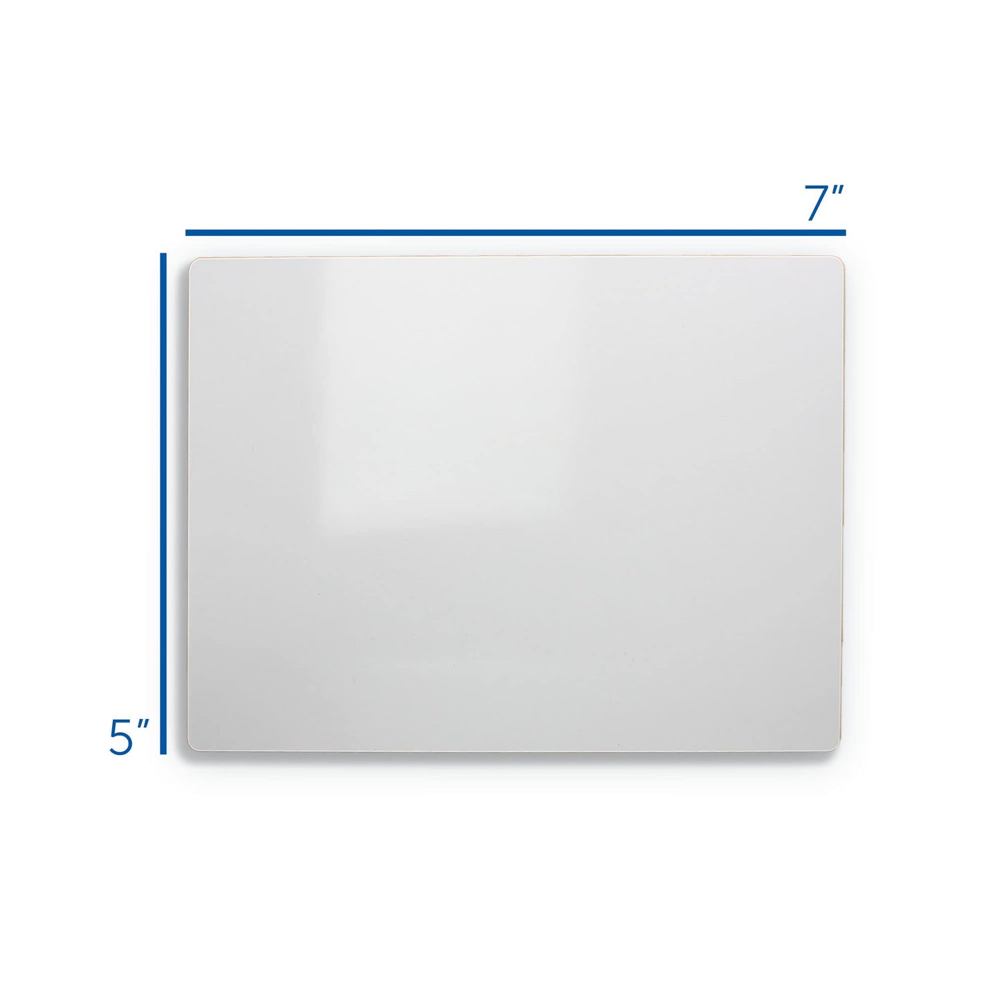Flipside Products 5" x 7" Two-Sided Dry Erase White Boards, Classroom Pack, Double Sided Lapboard for Class, Reusable for Group Participation - 24 Pack