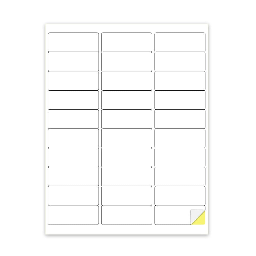 [500Sheet, 15000 Labels] Address Labels 1" x 2-5/8" Sticker Paper for Laser/Ink Jet Printer Mailing Label 8.5"×11" White 30 per Sheet