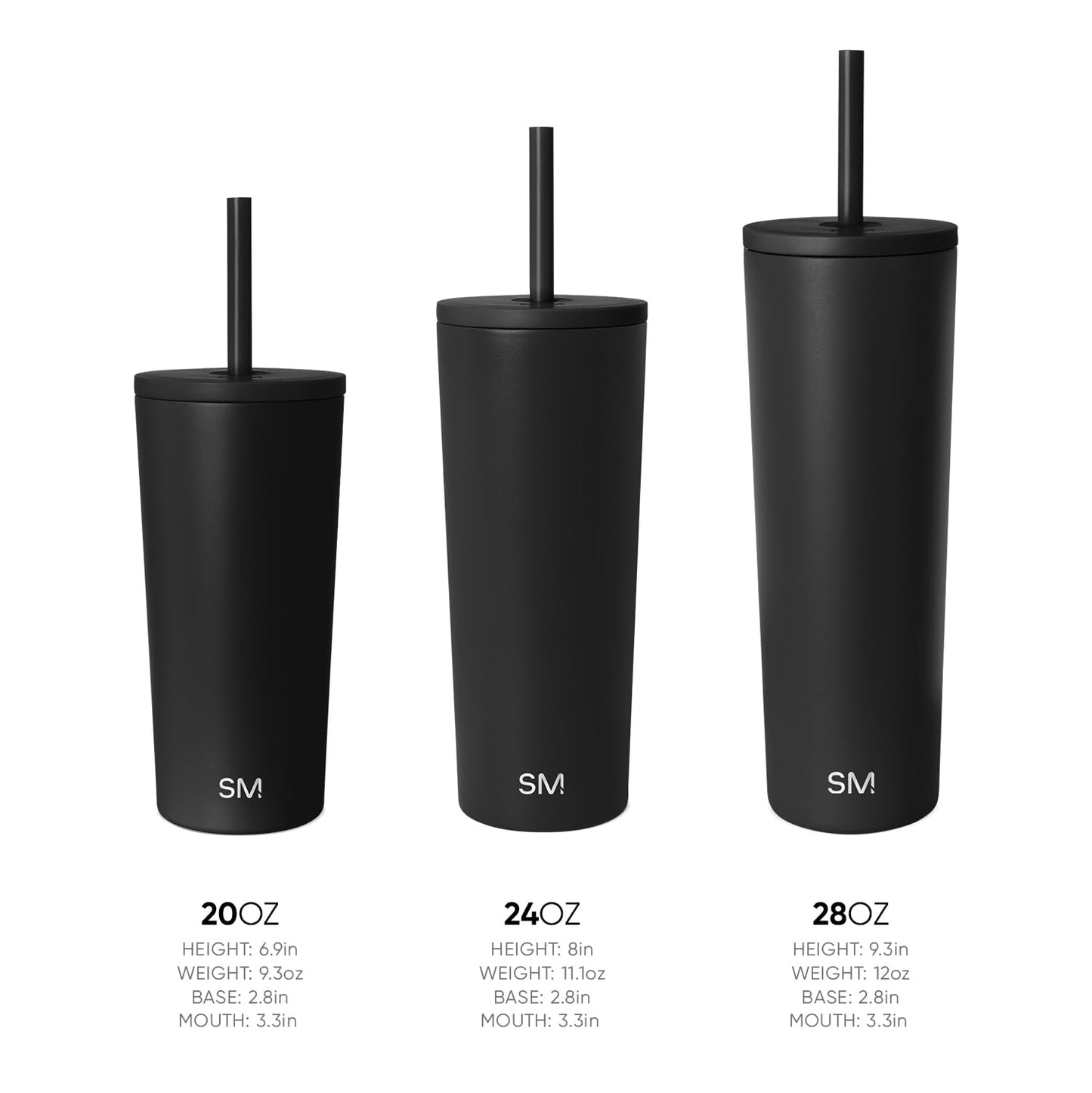 Simple Modern Classic Tumbler with Straw Lid | Insulated Iced Coffee Cup Reusable Stainless Steel Water Bottle Travel Mug | Gifts for Women Men Her Him | 24oz | Almond Birch