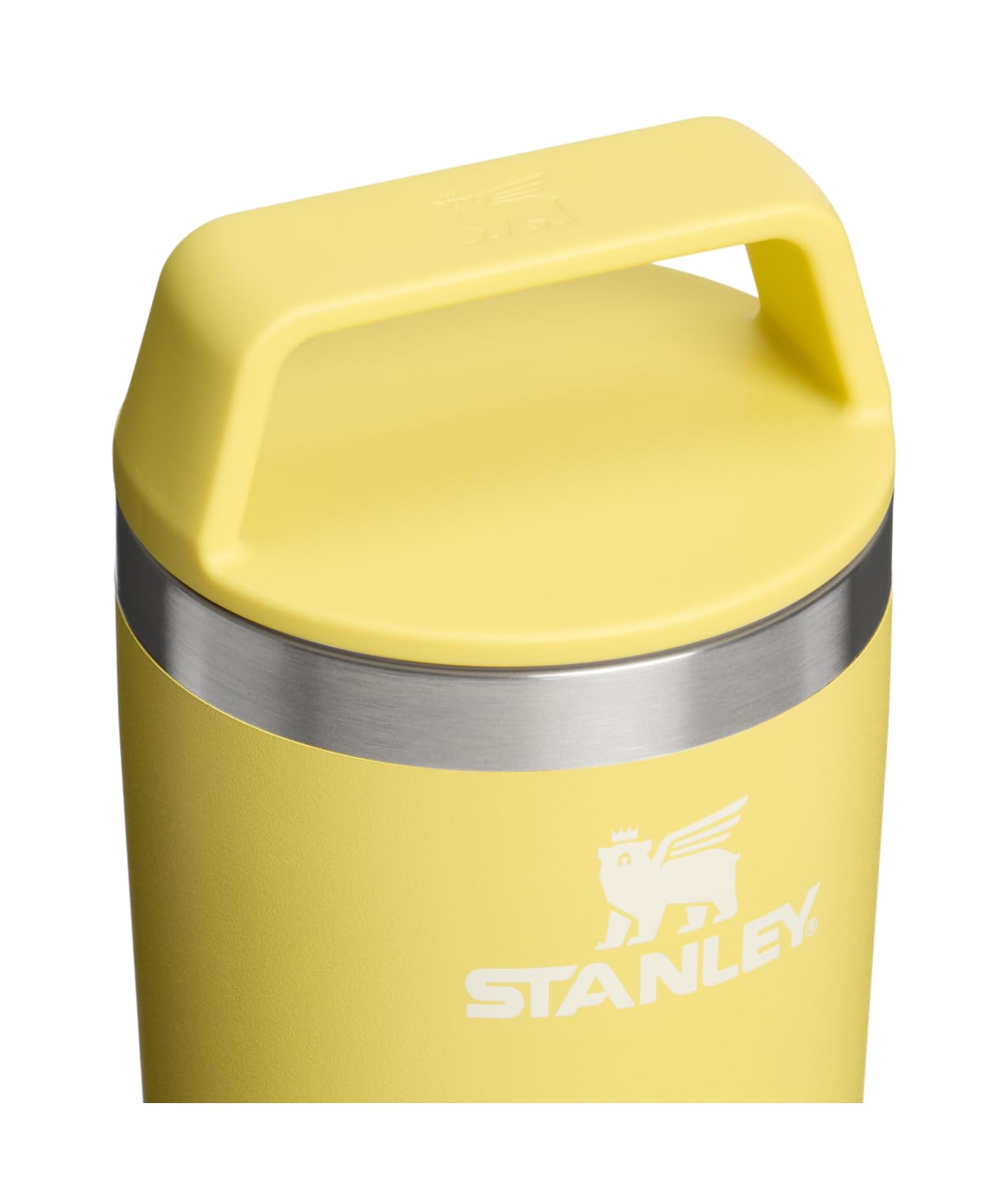 STANLEY Cafe To Go Travel Mug 16 oz | Leakproof Two-Part Drink Through Lid | Tumbler Cup for Coffee, Tea and Drinks | Insulated Stainless Steel Coffee Mug | BPA-Free | Daffodil