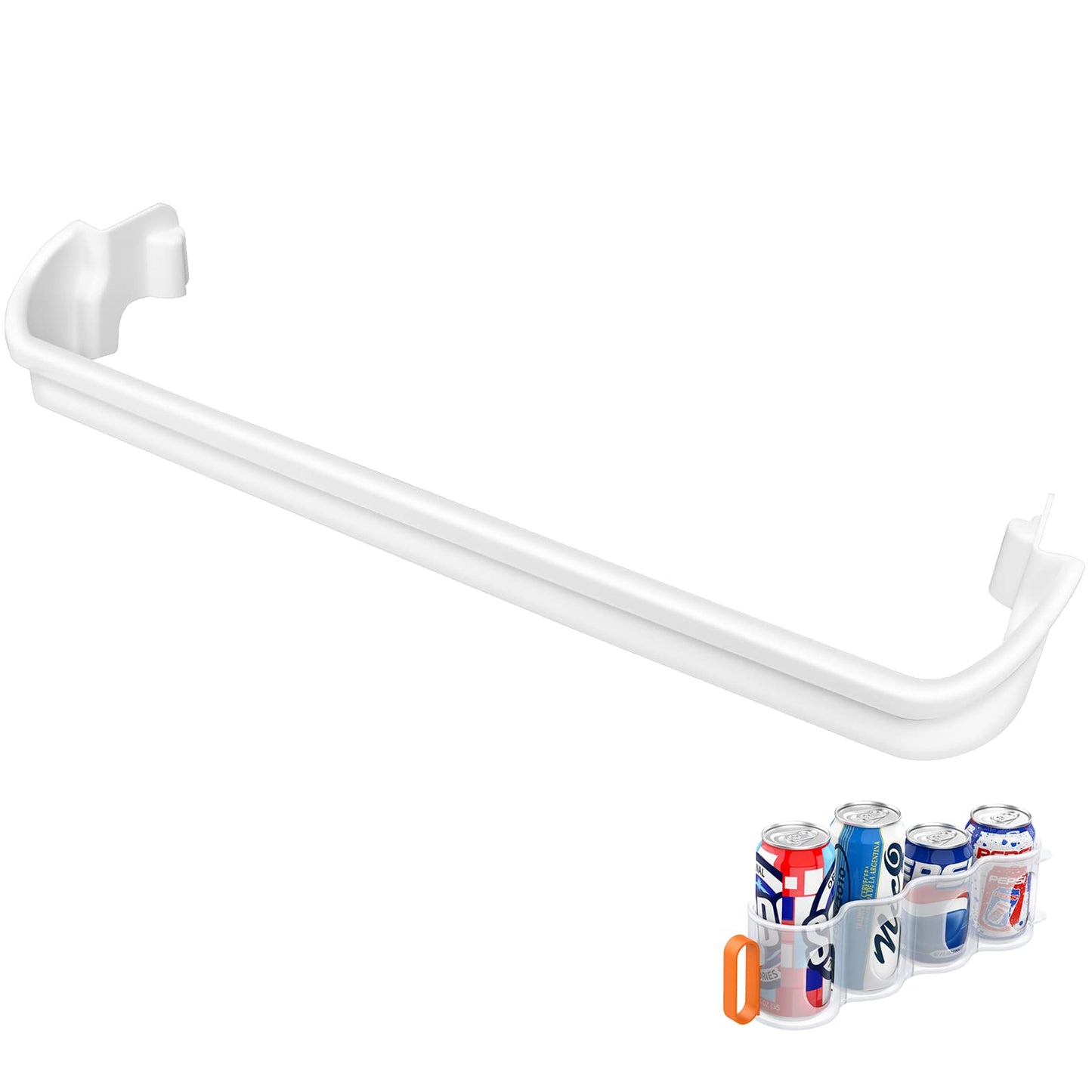 UPGRADED 240535201 Refrigerator Door Rack Bar Replacement Compatible with Frigidaire Kenmore Refrigerator Door Shelf Replacement Parts AP3214686, AH734991,FRT17B3AZB, LFHT1513LW0,FRT15 Door Shelf Rack
