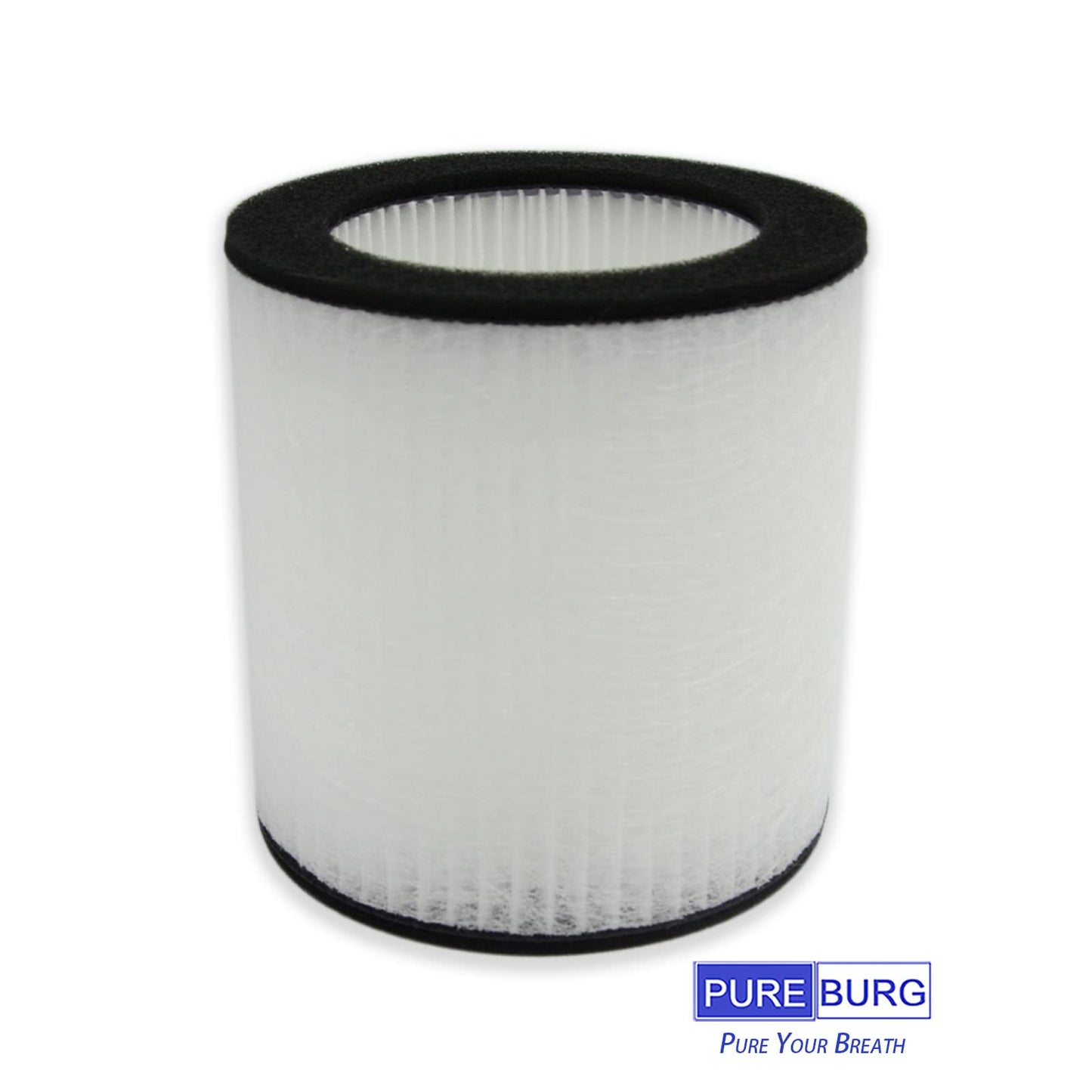 PUREBURG Replacement Filters Compatible with HIMOX H07 Portable desktop Air Purifier, 2-Pack H13 HEPA Air Clean Dust Odors