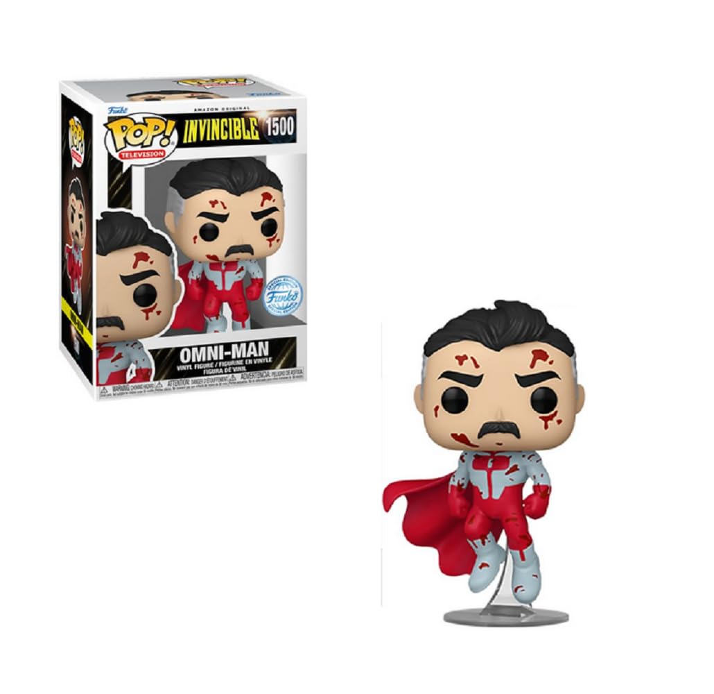 Funko Invincible Bloody Omni-Man Exclusive Pop Vinyl Figure 1500 Bundled with Pop Protector, Standard