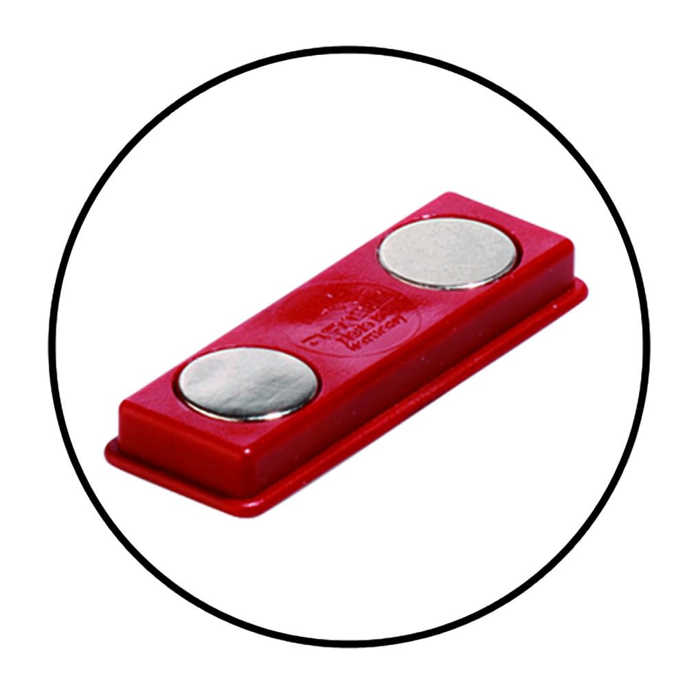 Durable Click Fold Convex Name Badge with Magnet Transparent - 2.25 x 3.75 Inches - Perfect for Events and Visitor Management - Pack of 10