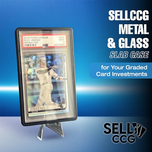 (3-Pack) SellCCG PSA Slab Case Graded Card Guard PSA, TAG & CGC Metal Magnetic UV Protection Glass Display Bumper Box Protector