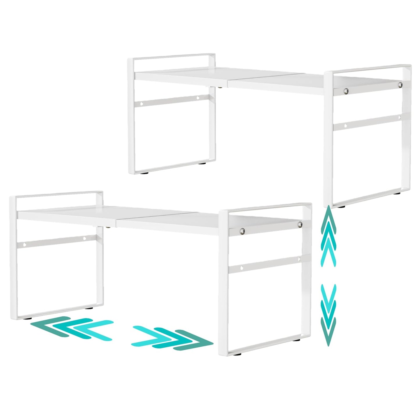 Expandable Cabinet Shelf Organizer Riser for Kitchen Pantry Cupboard Under Sink Countertop,kitchen cabinet shelf 8.3’’D * 12.2-23.6’’W * 10.4’’H