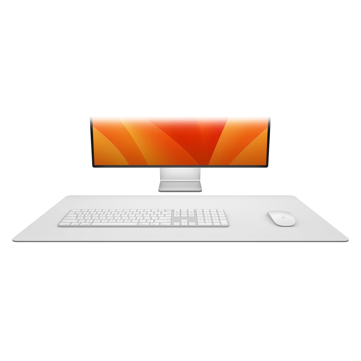 Twelve South Sustainable Leather Large Desk Pad - Desk Mat for Computer, Mouse Traction Surface, Desk Protector, Large Mouse Pad, Moisture and Heat Resistant, Non-Slip Desk Pad, Spill Resistant, Grey