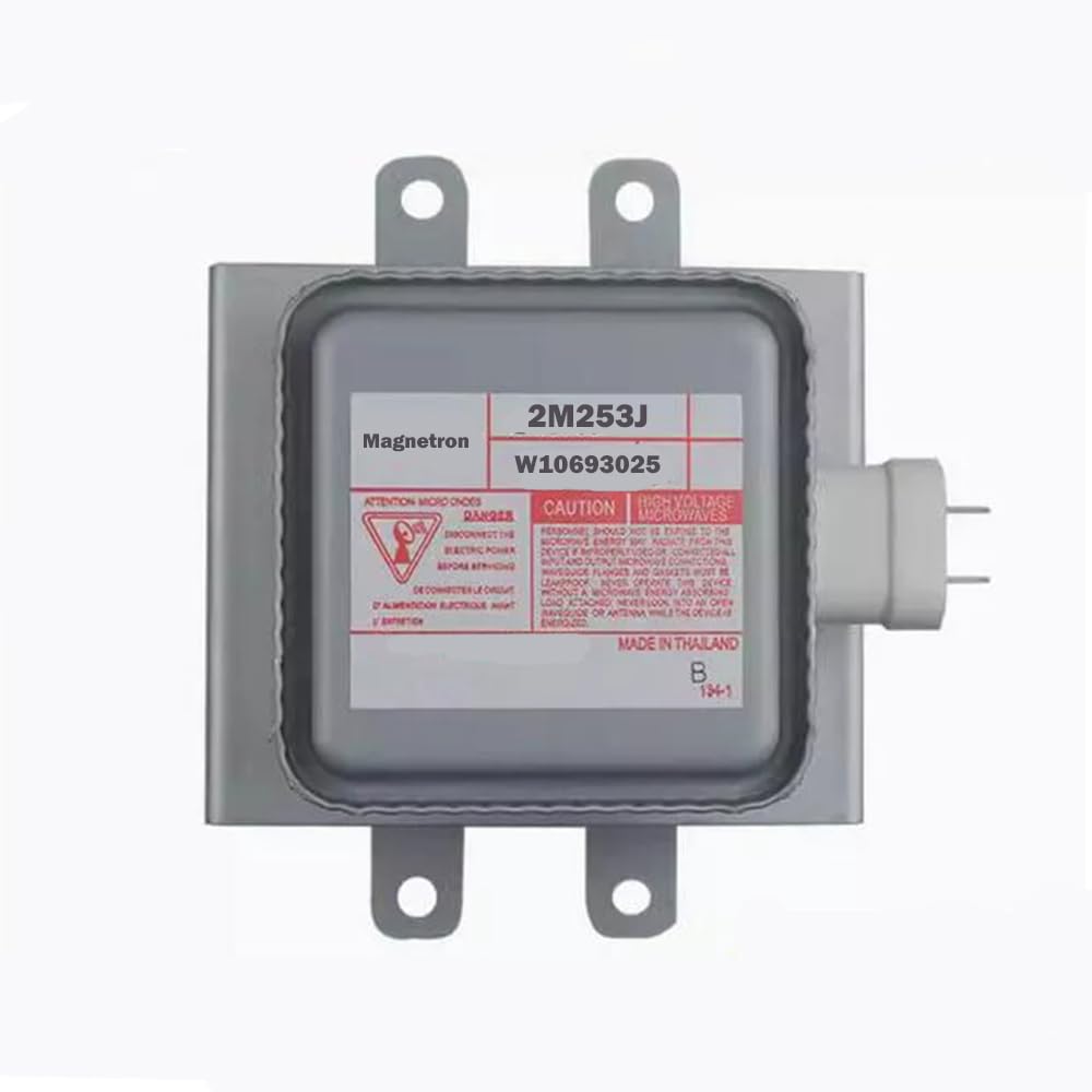 New W10693025 Magnetron 2M253J for Whirlpool Microwave Oven WMH31017FS Repair Part Replace WMH32519HZ06 2M240J(Y) OU 2M253J(BT) Magnetron 2M248J
