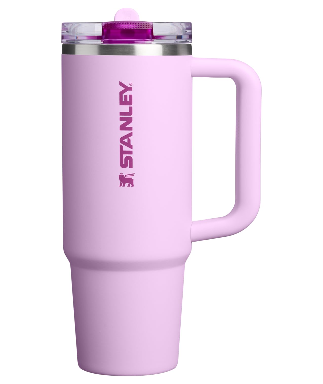 STANLEY Quencher ProTour Flip Straw Tumbler with Leakproof Lid 30 oz | Built-In Straw & Handle | Cupholder Compatible for Travel | Insulated Stainless Steel Cup | BPA-Free | Soft Orchid