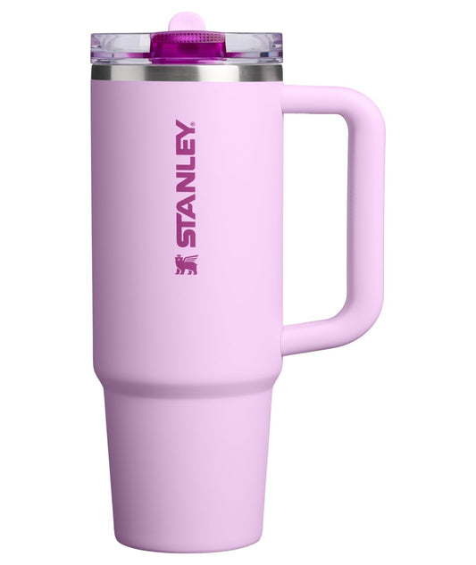 STANLEY Quencher ProTour Flip Straw Tumbler with Leakproof Lid 30 oz | Built-In Straw & Handle | Cupholder Compatible for Travel | Insulated Stainless Steel Cup | BPA-Free | Soft Orchid