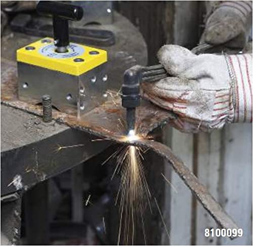 Magswitch MagSquare 165 Magnetic Welding Square Base Clamp Holder for Welding Kit, Tools, Supplies and Accessories, Magnet Switch with On/Off Capabilities, 150 lb Holding Force, black