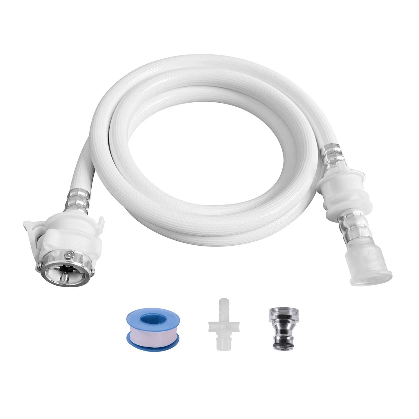 portable washing machine hoses, Suitable for Twin Tub washing machine, mini washing machine,(quick connect) (PVC, 9.84FT/3 Meters)