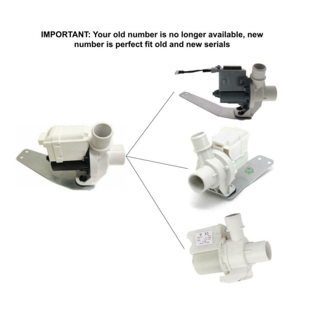 GLOB PRO SOLUTIONS DP035-043 Washer drain water pump new part number CK900028 Replacement for and compatible with GE Heavy DUTY