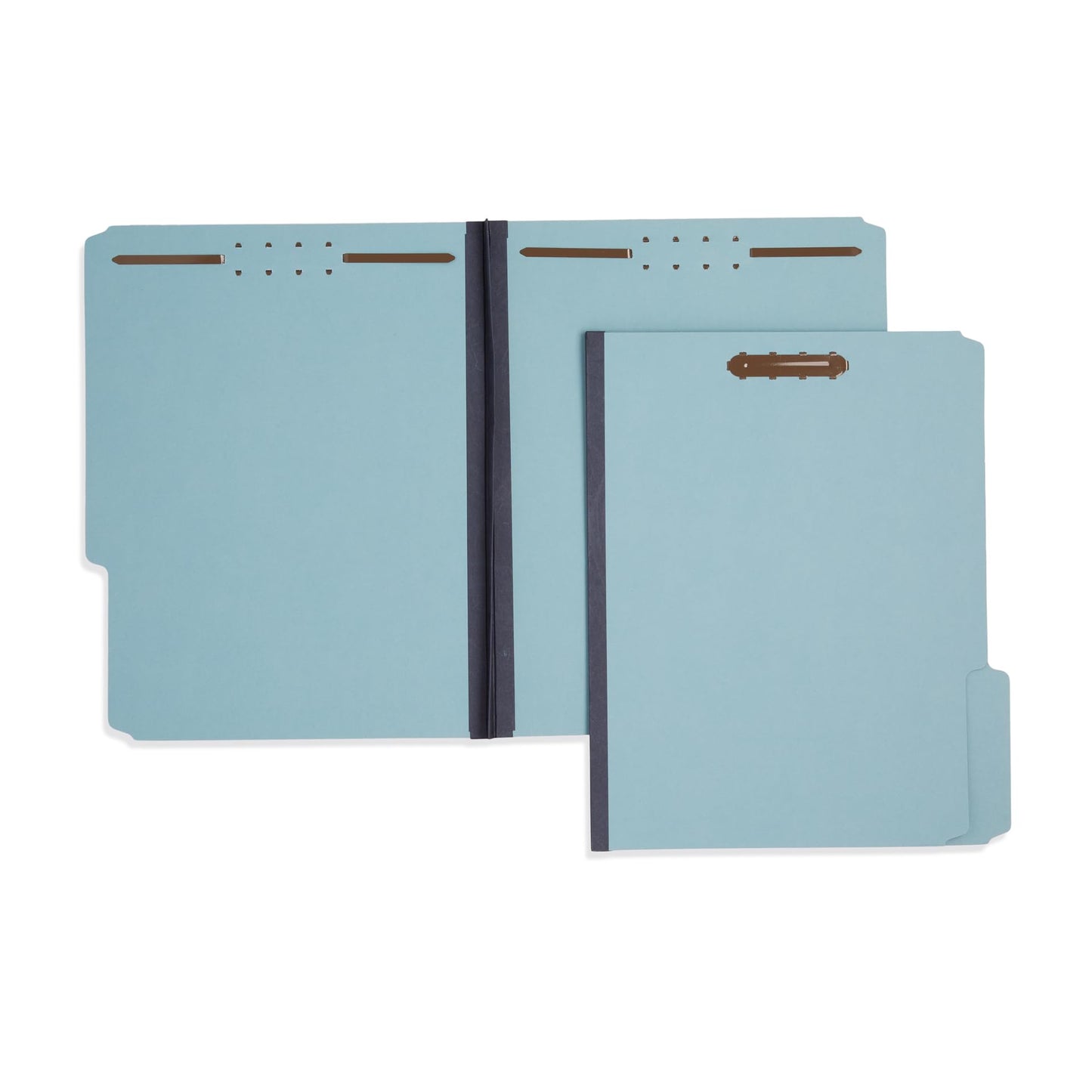 Blue Summit Pressboard File Folders, 1 Inch Expansion Pressboard Folders Letter Size, Light Blue – 25 Pack